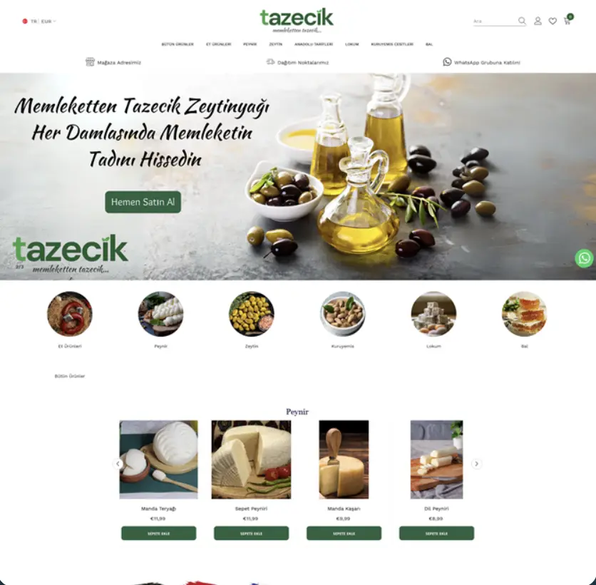Tazecik.de project preview